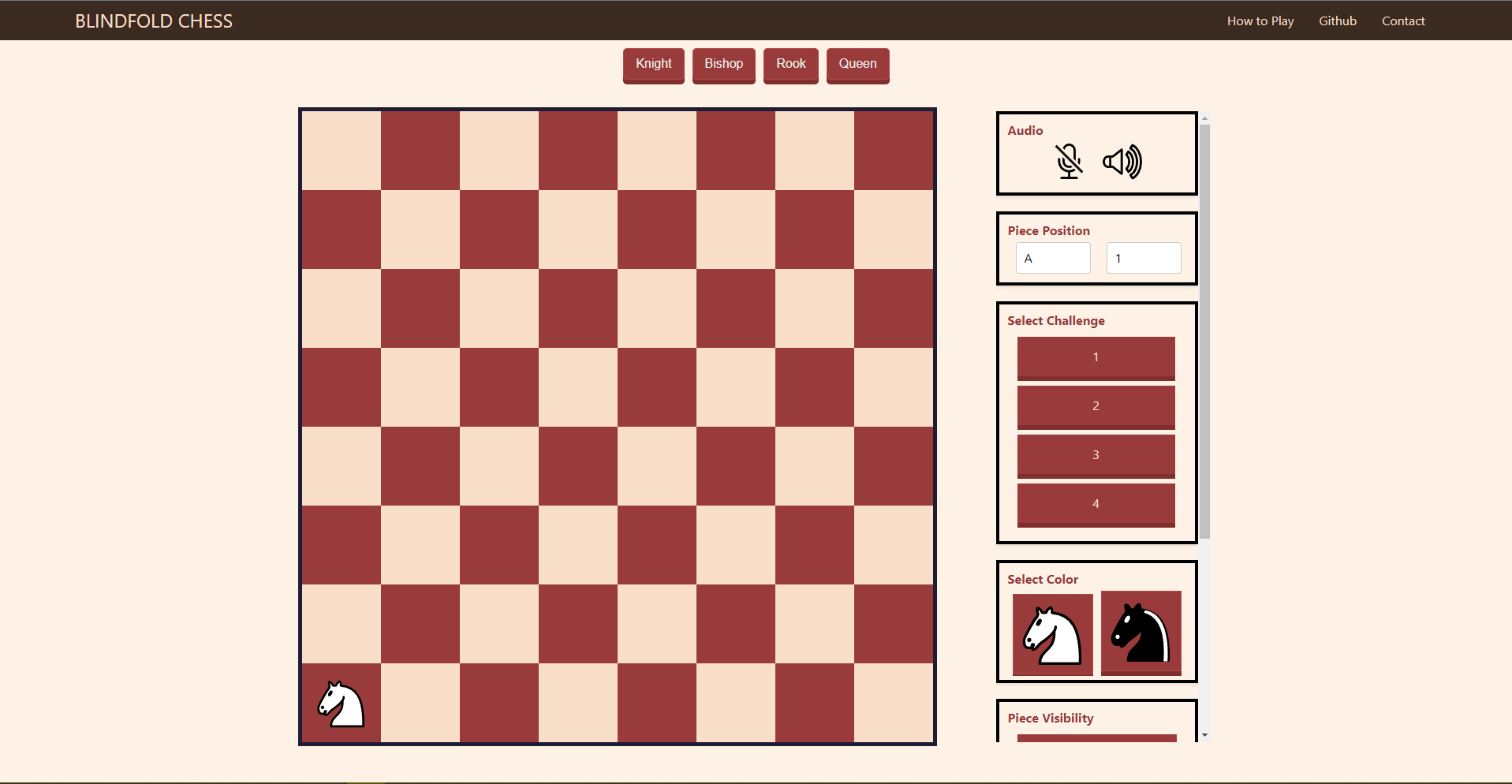 Learn Blind Chess